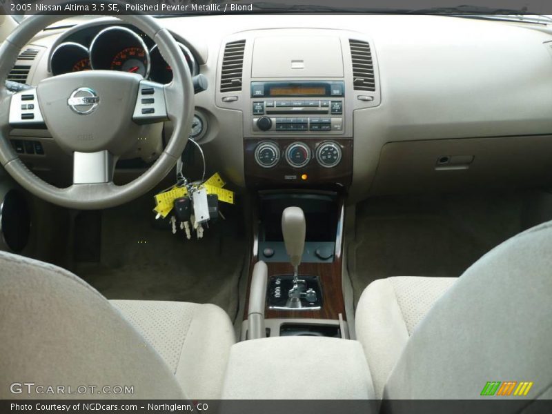 Polished Pewter Metallic / Blond 2005 Nissan Altima 3.5 SE