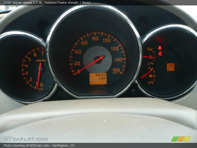 Polished Pewter Metallic / Blond 2005 Nissan Altima 3.5 SE