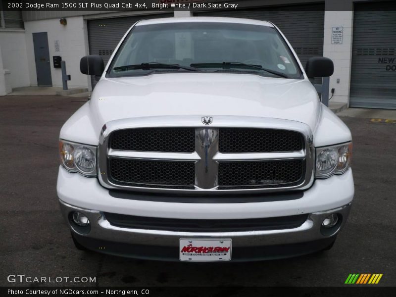 Bright White / Dark Slate Gray 2002 Dodge Ram 1500 SLT Plus Quad Cab 4x4