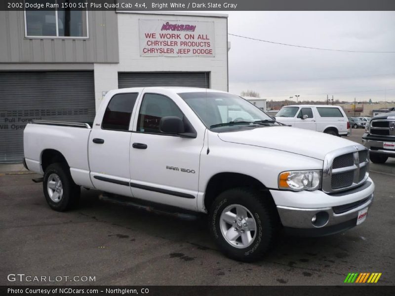Bright White / Dark Slate Gray 2002 Dodge Ram 1500 SLT Plus Quad Cab 4x4