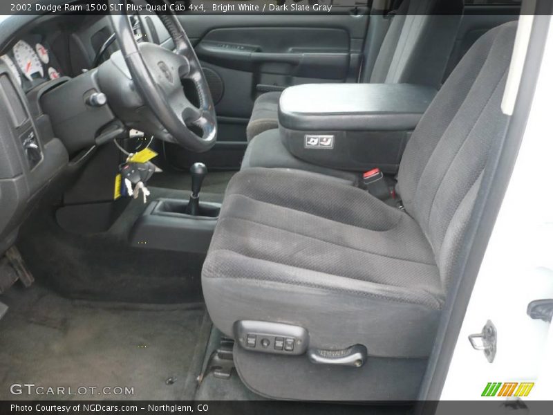 Bright White / Dark Slate Gray 2002 Dodge Ram 1500 SLT Plus Quad Cab 4x4