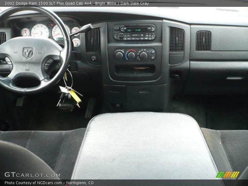 Bright White / Dark Slate Gray 2002 Dodge Ram 1500 SLT Plus Quad Cab 4x4