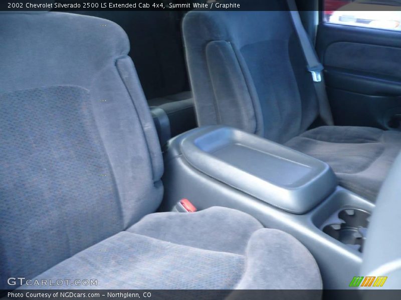 Summit White / Graphite 2002 Chevrolet Silverado 2500 LS Extended Cab 4x4
