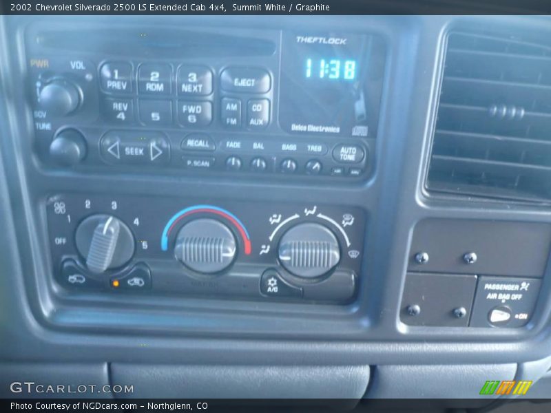 Summit White / Graphite 2002 Chevrolet Silverado 2500 LS Extended Cab 4x4