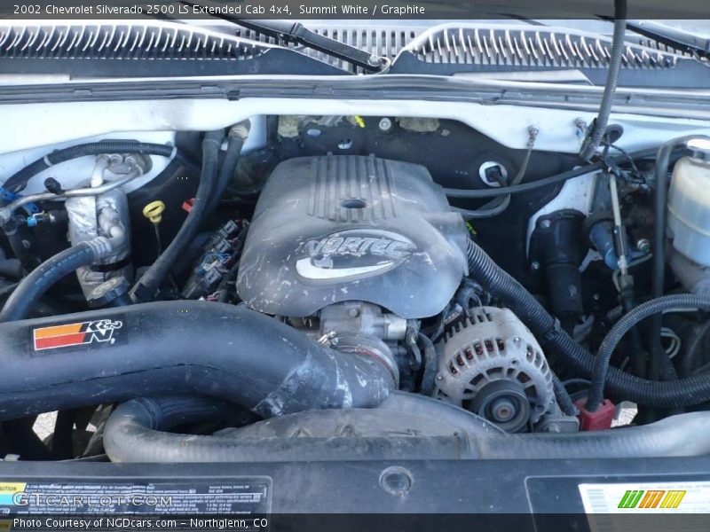 Summit White / Graphite 2002 Chevrolet Silverado 2500 LS Extended Cab 4x4