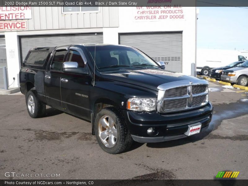 Black / Dark Slate Gray 2002 Dodge Ram 1500 SLT Plus Quad Cab 4x4