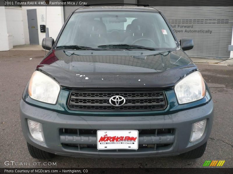 Rainforest Mica / Gray 2001 Toyota RAV4 4WD