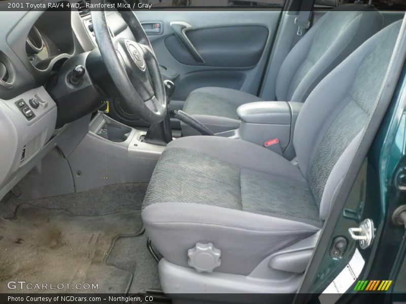 Rainforest Mica / Gray 2001 Toyota RAV4 4WD