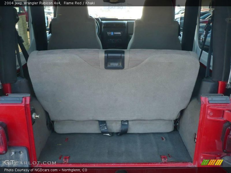 Flame Red / Khaki 2004 Jeep Wrangler Rubicon 4x4