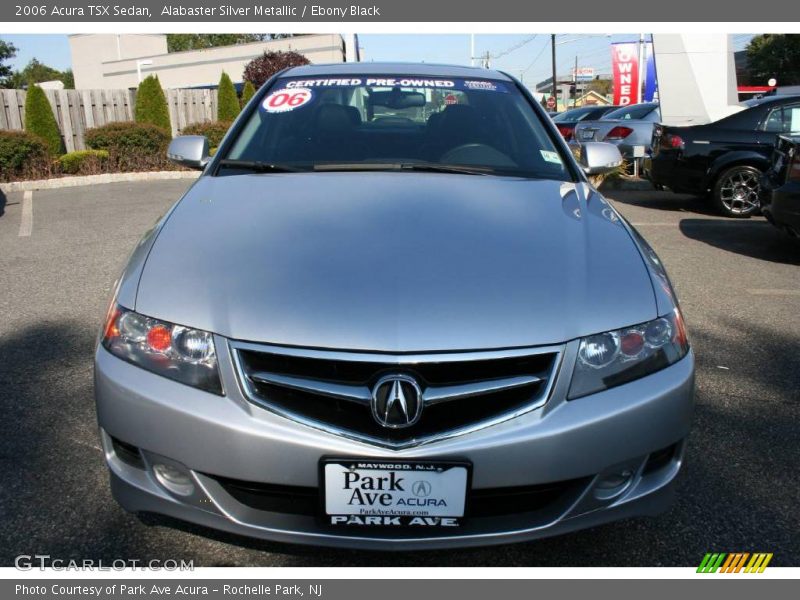 Alabaster Silver Metallic / Ebony Black 2006 Acura TSX Sedan