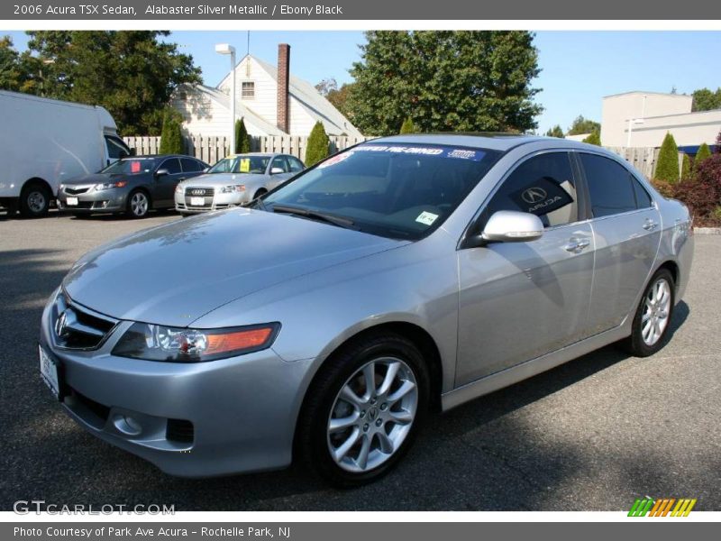 Alabaster Silver Metallic / Ebony Black 2006 Acura TSX Sedan