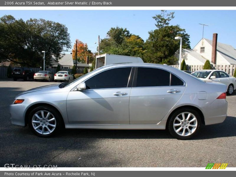 Alabaster Silver Metallic / Ebony Black 2006 Acura TSX Sedan