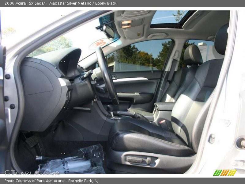 Alabaster Silver Metallic / Ebony Black 2006 Acura TSX Sedan