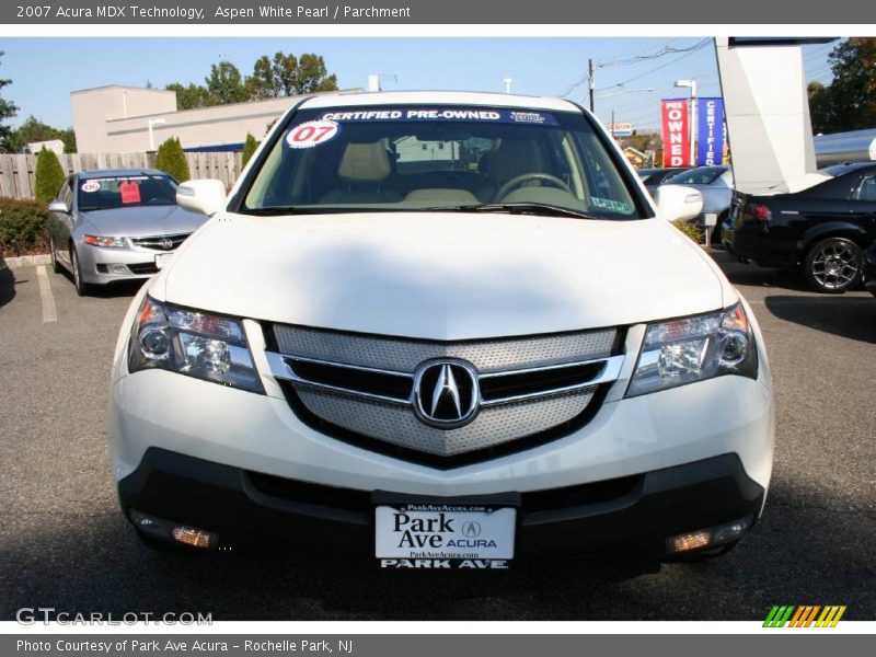 Aspen White Pearl / Parchment 2007 Acura MDX Technology
