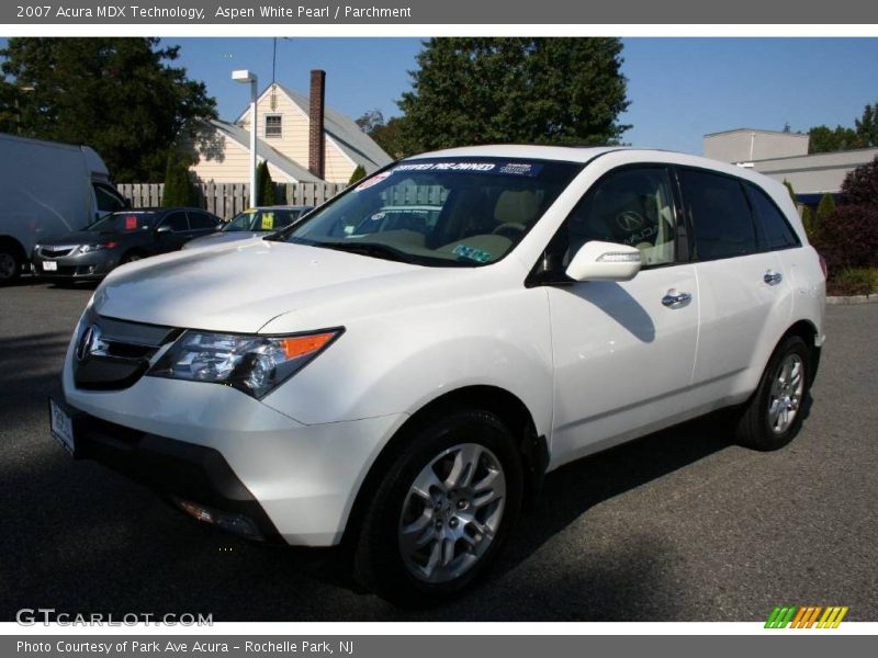 Aspen White Pearl / Parchment 2007 Acura MDX Technology