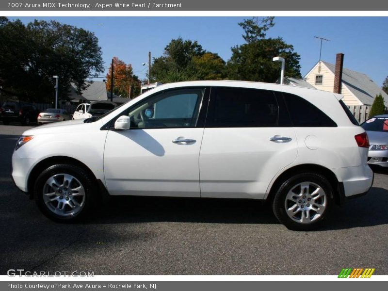 Aspen White Pearl / Parchment 2007 Acura MDX Technology