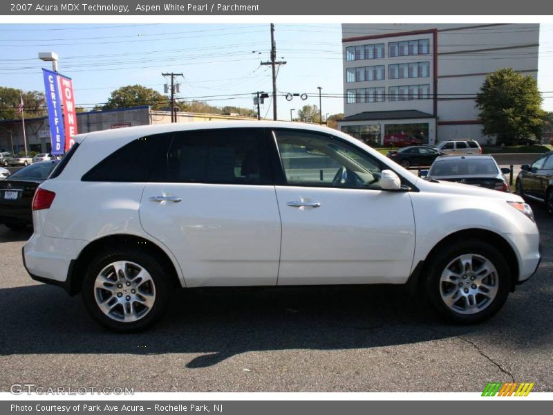 Aspen White Pearl / Parchment 2007 Acura MDX Technology