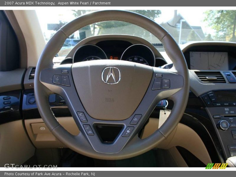 Aspen White Pearl / Parchment 2007 Acura MDX Technology