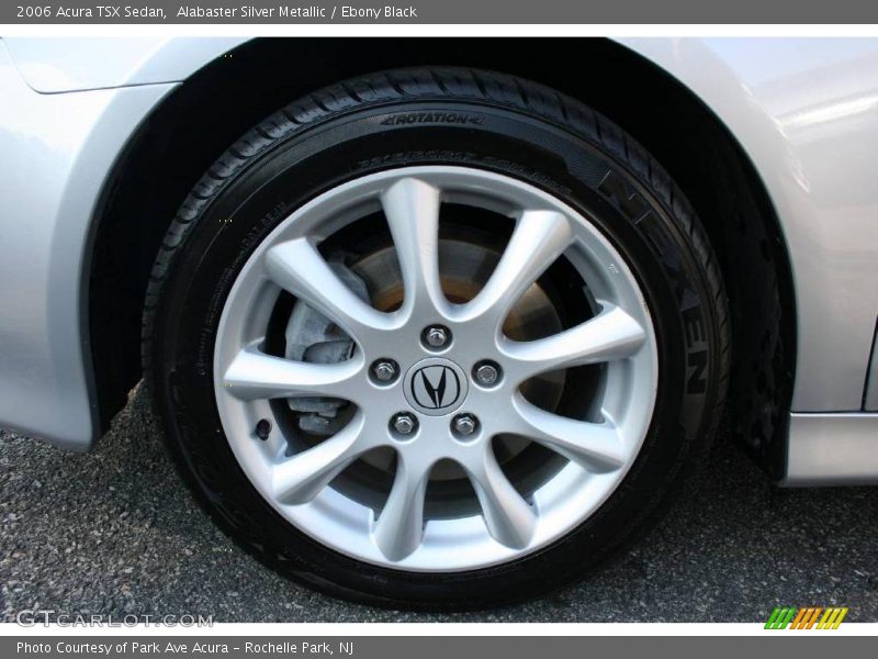 Alabaster Silver Metallic / Ebony Black 2006 Acura TSX Sedan