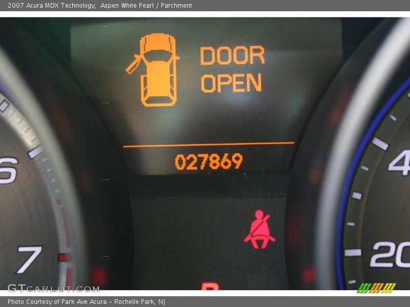 Aspen White Pearl / Parchment 2007 Acura MDX Technology