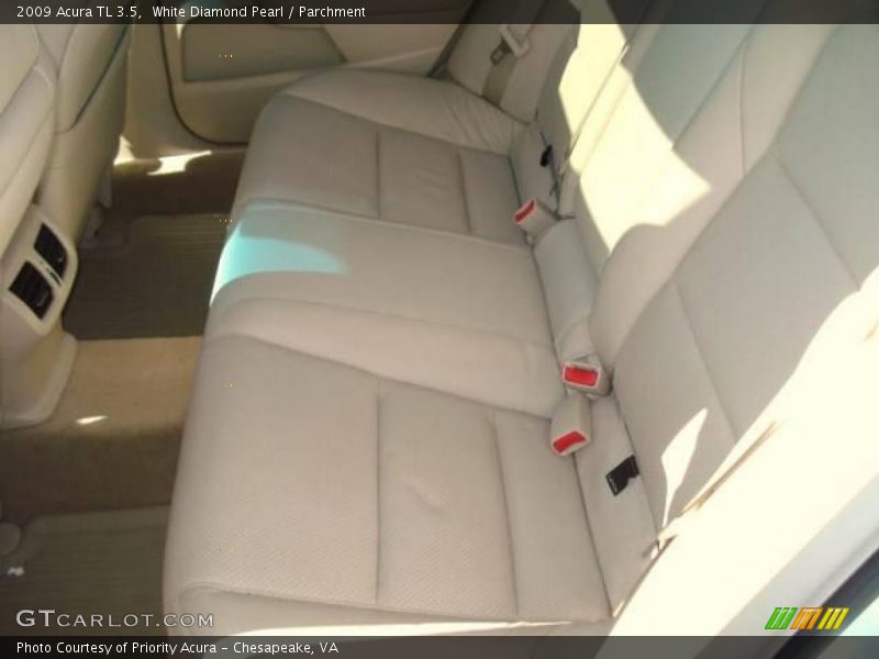 White Diamond Pearl / Parchment 2009 Acura TL 3.5