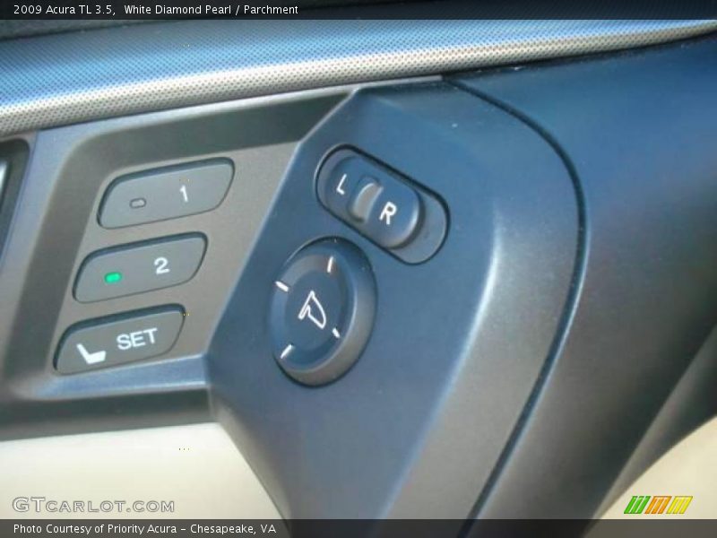 White Diamond Pearl / Parchment 2009 Acura TL 3.5