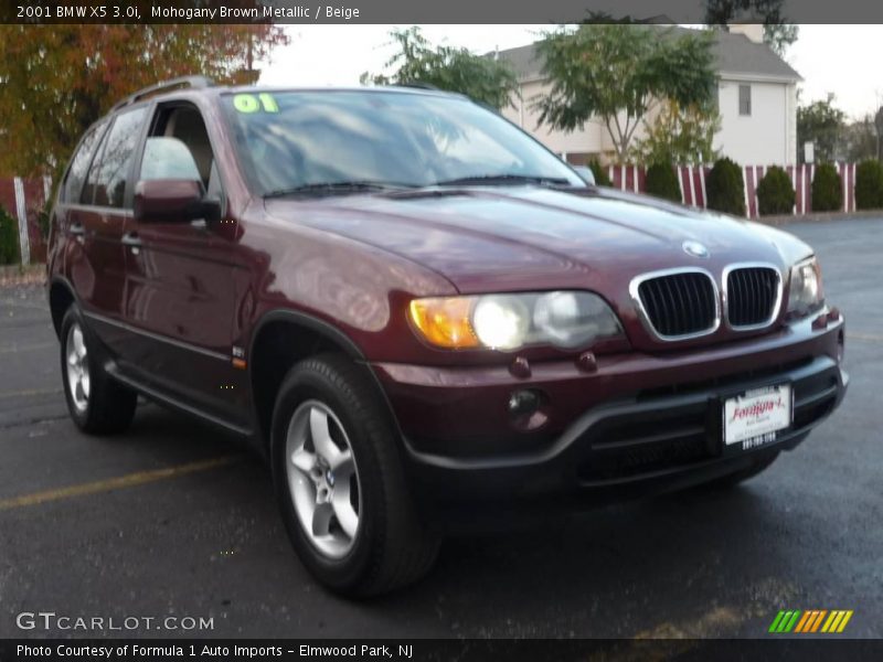 Mohogany Brown Metallic / Beige 2001 BMW X5 3.0i