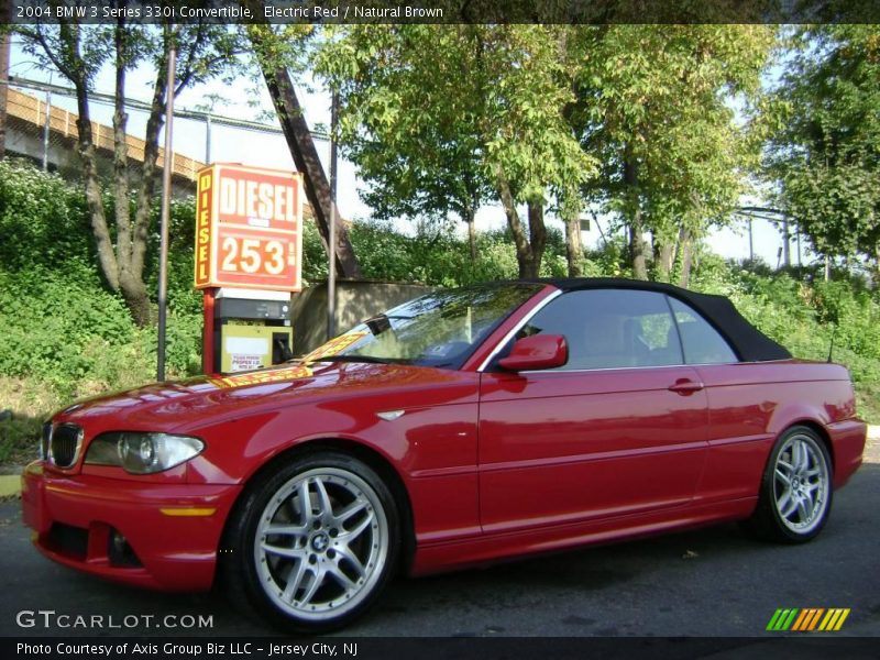 Electric Red / Natural Brown 2004 BMW 3 Series 330i Convertible