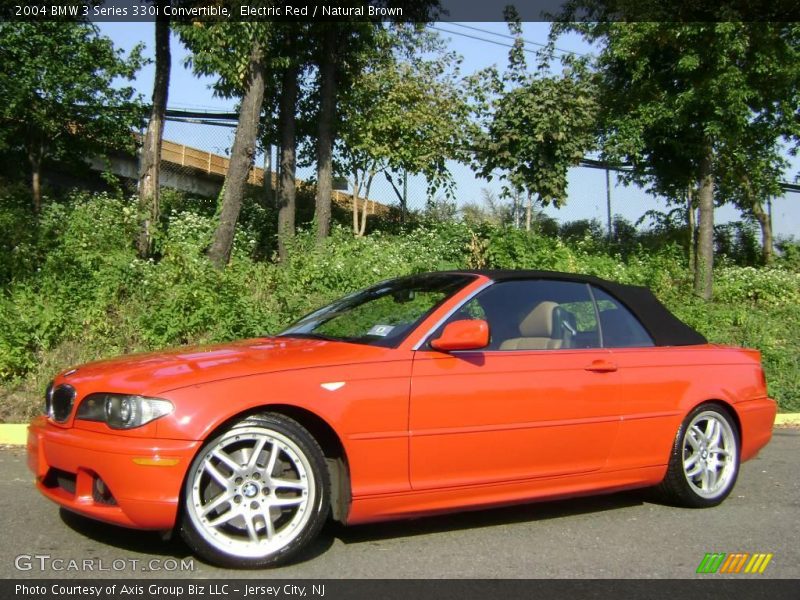 Electric Red / Natural Brown 2004 BMW 3 Series 330i Convertible