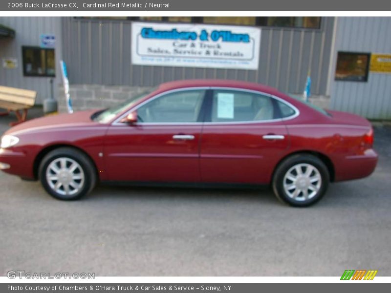 Cardinal Red Metallic / Neutral 2006 Buick LaCrosse CX