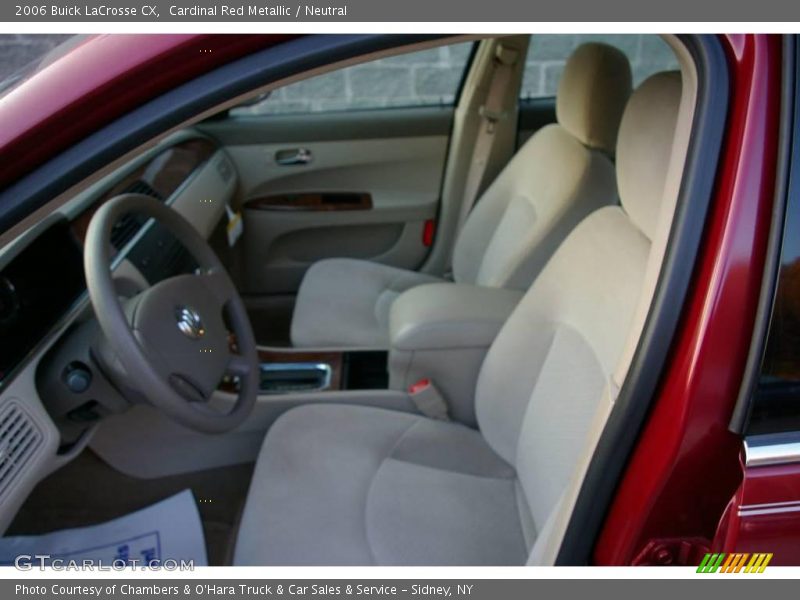 Cardinal Red Metallic / Neutral 2006 Buick LaCrosse CX