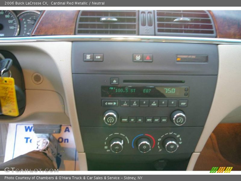 Cardinal Red Metallic / Neutral 2006 Buick LaCrosse CX