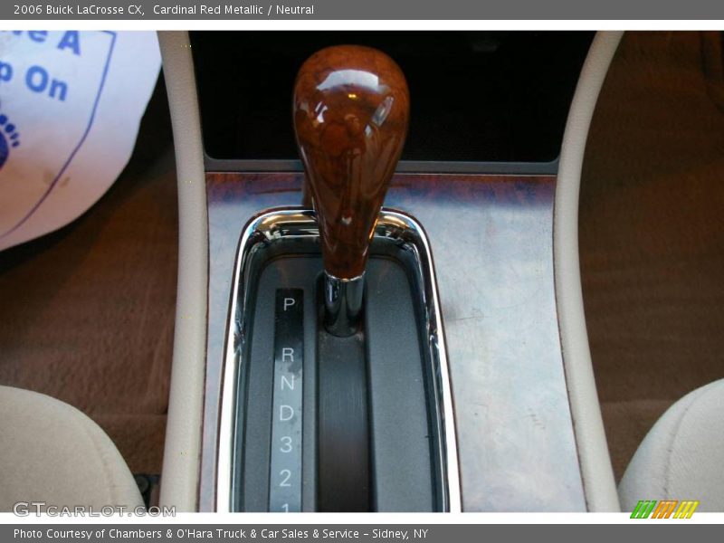 Cardinal Red Metallic / Neutral 2006 Buick LaCrosse CX
