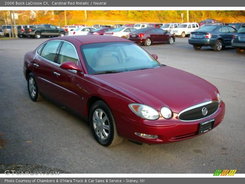Cardinal Red Metallic / Neutral 2006 Buick LaCrosse CX