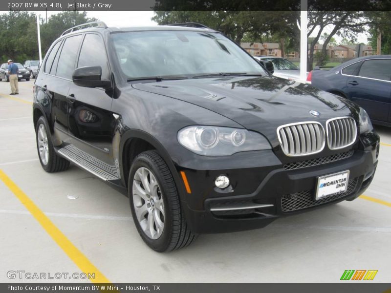 Jet Black / Gray 2007 BMW X5 4.8i