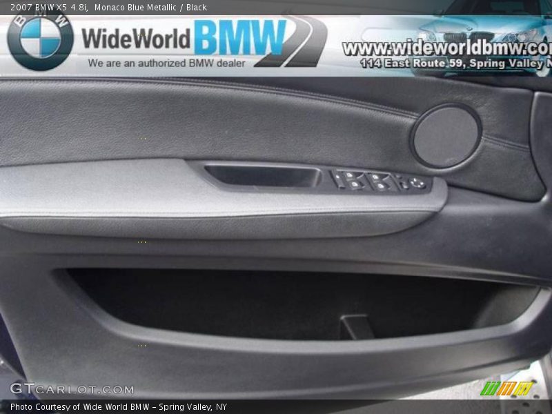Monaco Blue Metallic / Black 2007 BMW X5 4.8i