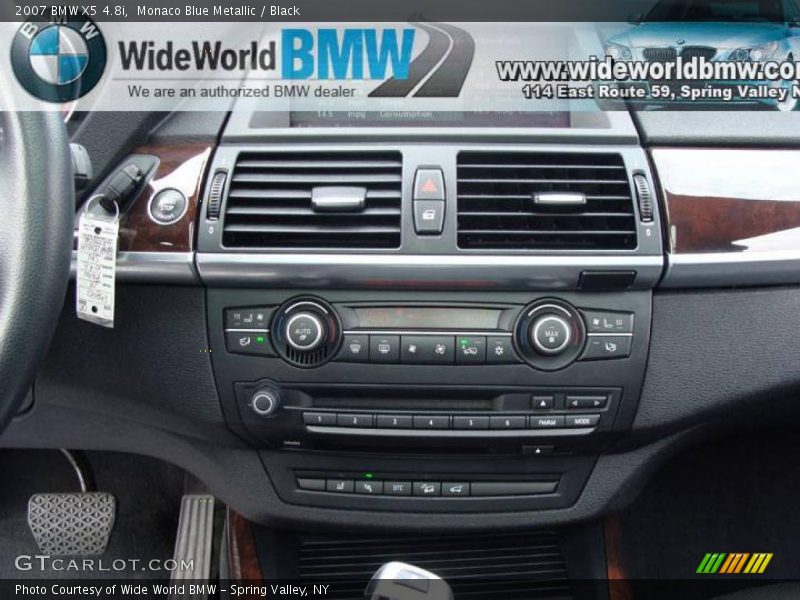 Monaco Blue Metallic / Black 2007 BMW X5 4.8i