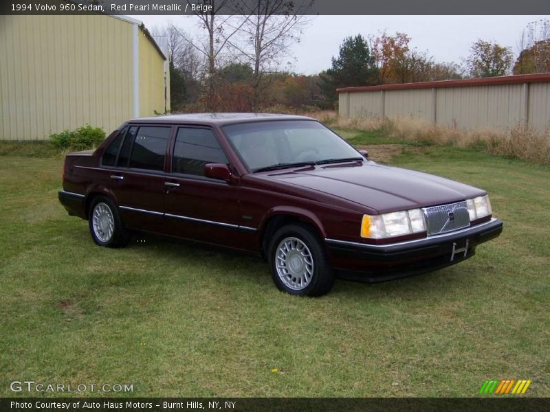 Red Pearl Metallic / Beige 1994 Volvo 960 Sedan