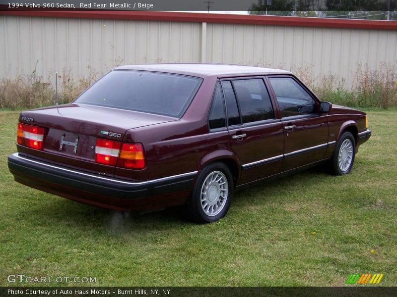 Red Pearl Metallic / Beige 1994 Volvo 960 Sedan
