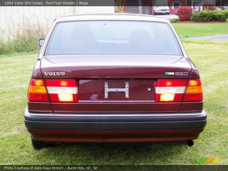 Red Pearl Metallic / Beige 1994 Volvo 960 Sedan