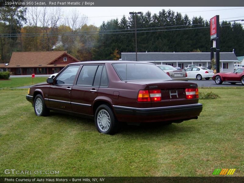 Red Pearl Metallic / Beige 1994 Volvo 960 Sedan