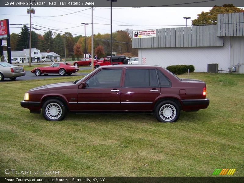 Red Pearl Metallic / Beige 1994 Volvo 960 Sedan