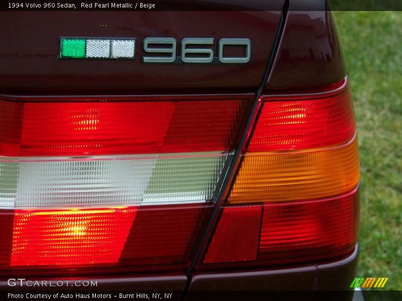 Red Pearl Metallic / Beige 1994 Volvo 960 Sedan
