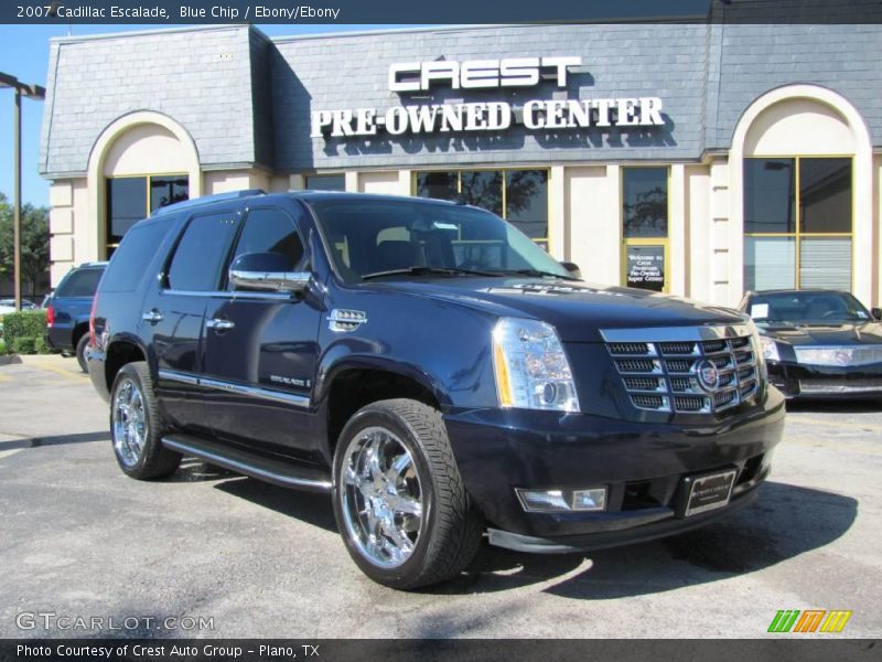 Blue Chip / Ebony/Ebony 2007 Cadillac Escalade