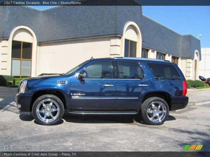 Blue Chip / Ebony/Ebony 2007 Cadillac Escalade