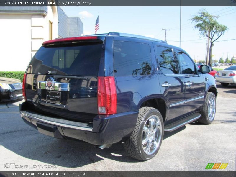Blue Chip / Ebony/Ebony 2007 Cadillac Escalade