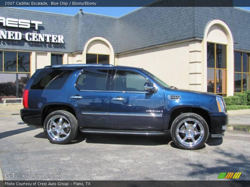 Blue Chip / Ebony/Ebony 2007 Cadillac Escalade