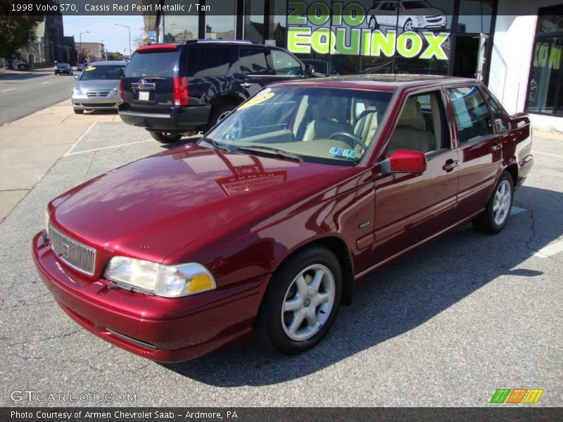 Cassis Red Pearl Metallic / Tan 1998 Volvo S70