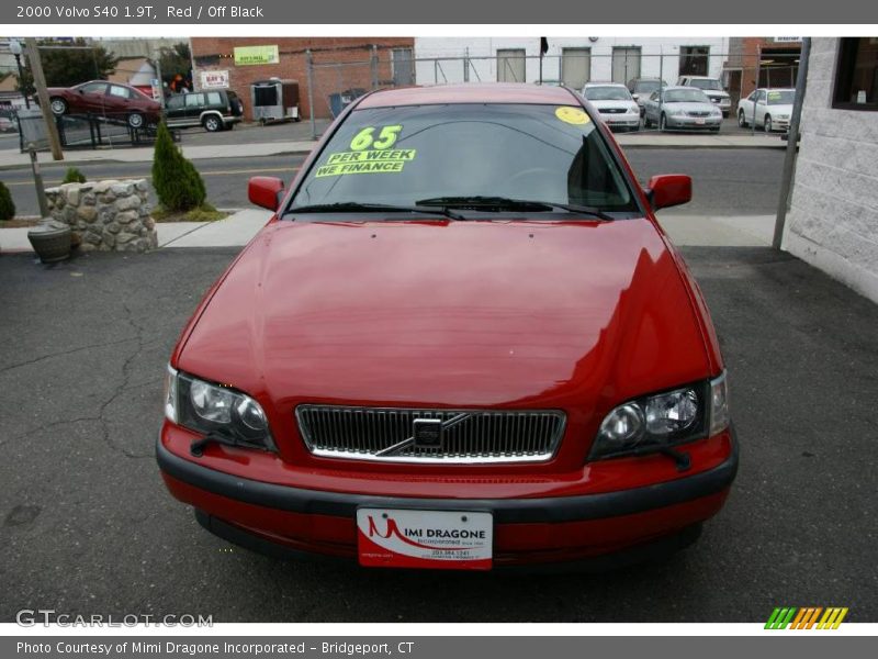 Red / Off Black 2000 Volvo S40 1.9T