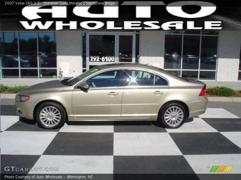 Shimmer Gold Metallic / Sandstone Beige 2007 Volvo S80 3.2